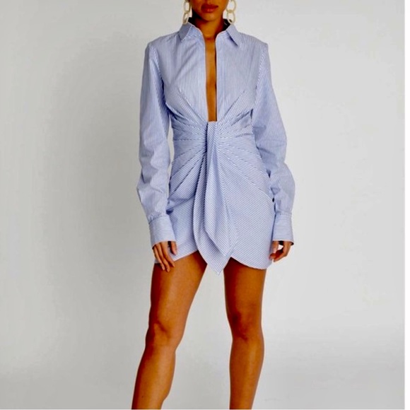 Choosy Button Down Shirt Dress - Picture 4 of 9